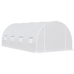 Outsunny - Folientunnel - L595 x B300 x H200 cm - weiß
