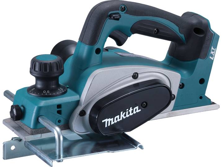 Akku-Elektrohobel MAKITA DKP180Z , blau (türkis, schwarz), B:15,7cm H:16cm L:27,1cm, Hobelmaschinen, Akku-Elektrohobel, ohne Akku