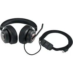 Kensington Headset H2000 PROVC USB-A/USB-C schwarz (Kabelgebunden, USB-C), Office Headset, Schwarz
