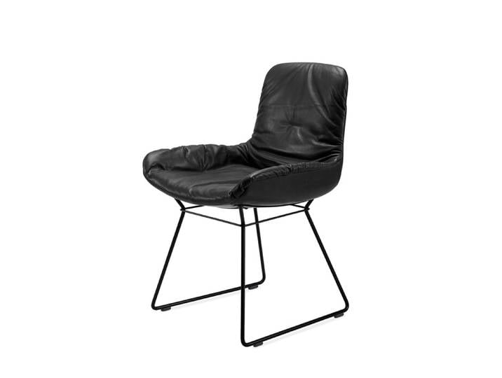 Esszimmerstuhl Leya Freifrau schwarz, Designer Hoffmann Kahleyss Design, 55x86x59 cm