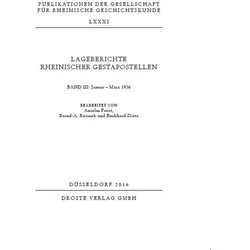 Lageberichte rheinischer Gestapostellen, Fachbücher von Rusinek Faust, Anselm Faust