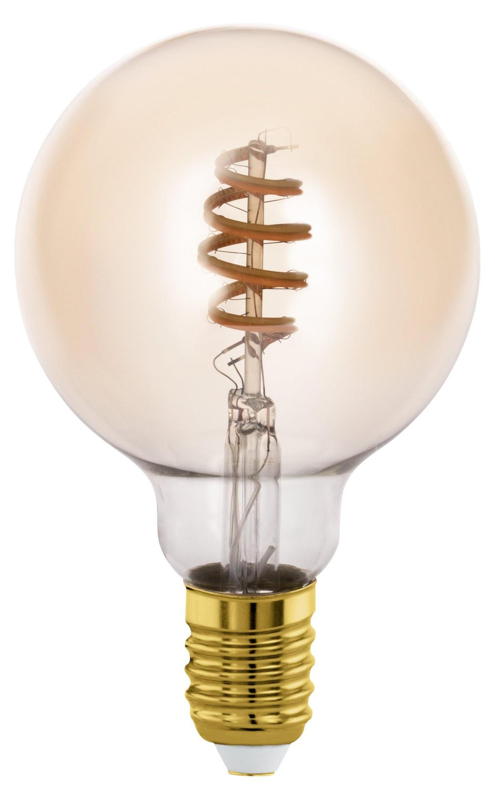 Eglo LED Globe Filament Lamp E27 Vintage Glas Goud/Messing 4,9 Watt 400 Lumen