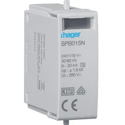 Hager Steckmodul T2 N-PE Uc 260V Up 1.5kV