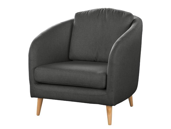 Sessel Sarrato Grau Webstoff Lioba 90 x 89 x 88cm