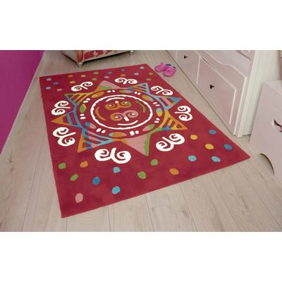 Teppich ARTE ESPINA "Spirit Glowy 3145", rot, B:110cm H:23mm L:160cm, Obermaterial: 100% Modacryl, Teppiche, Teppich, Besonders strapazierfähig und pflegeleicht