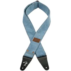 Fender Wrangler Riveted Denim Strap Light Indigo - Gitarrengurt