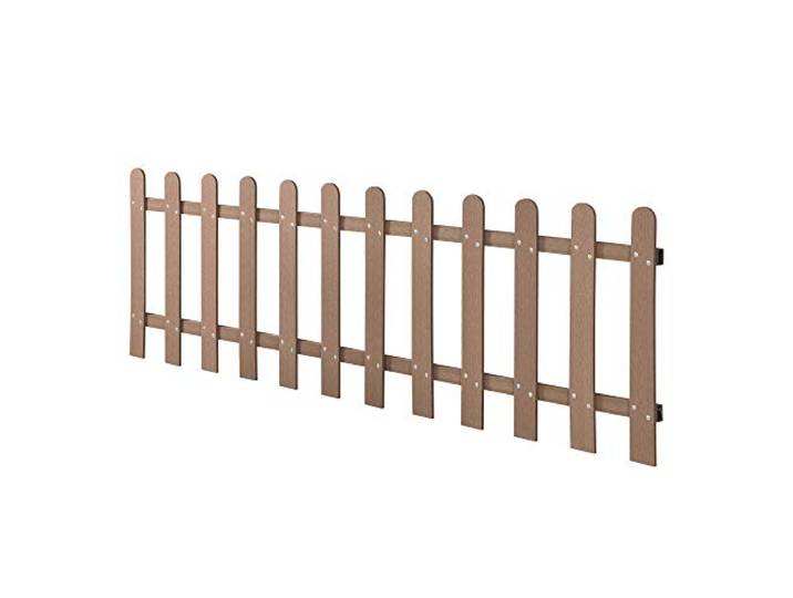 NEU.HOLZ Clôture Décorative Brise Vue Palissade Barrière Cloison pour Jardin Extérieur Séparation en Bois Composite (WPC) 200 x 60 cm Marron