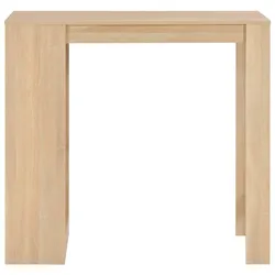 vidaXL Bartisch mit Regal Eiche 110x50x103 cm Modell Orion Vision