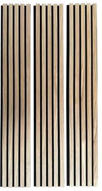 WallPops Acoustic Slat Wood Natural Wall Panels