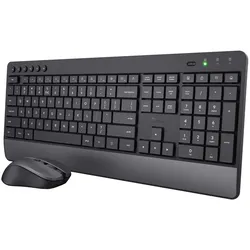 Universal Tastatur RF Wireless  Trezo (Schwarz) 
