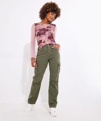Plus Size Women's Classic Cargo Pants by Joe Browns in Dark Olive Green (Size 16 W)