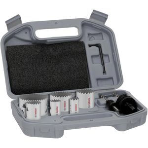 Bosch Lochsäge Multi Material, 2608594616, 9-teilig, Ø 20 - 68mm, für Holz, Gips, Kunststoff, Metall