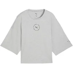 Puma, Damen, Sportshirt, W x Hyrox Cropped Lifestyle Tee (M), Grau, M