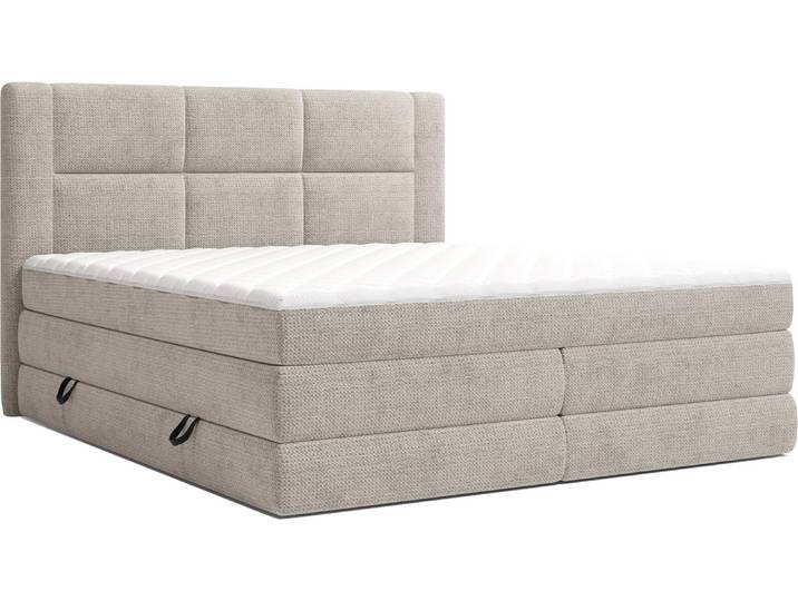 XORA Boxspringbett REVANO, beige, Stoff
