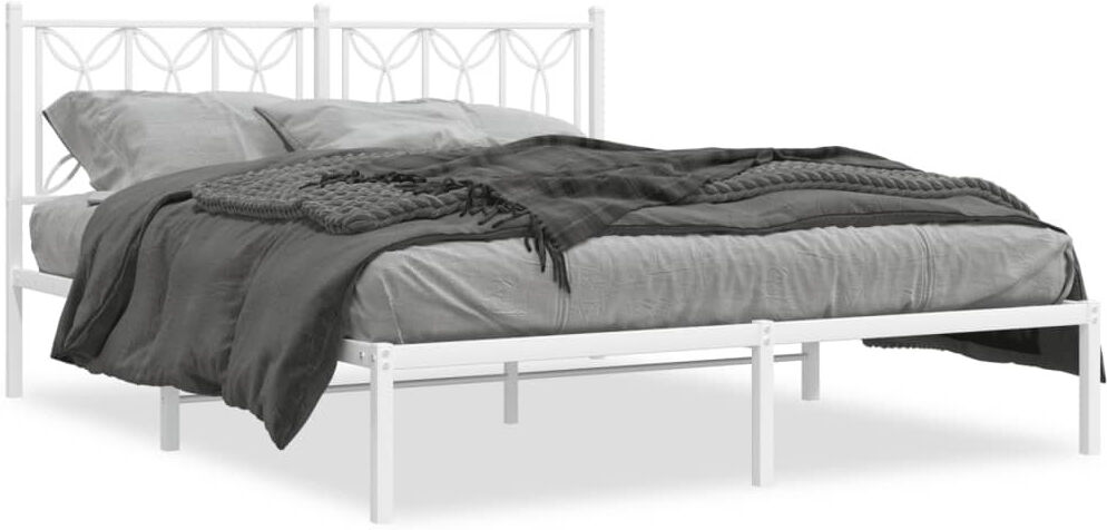 Lark Manor Gonzales Bed Frame White 193 x 203cm