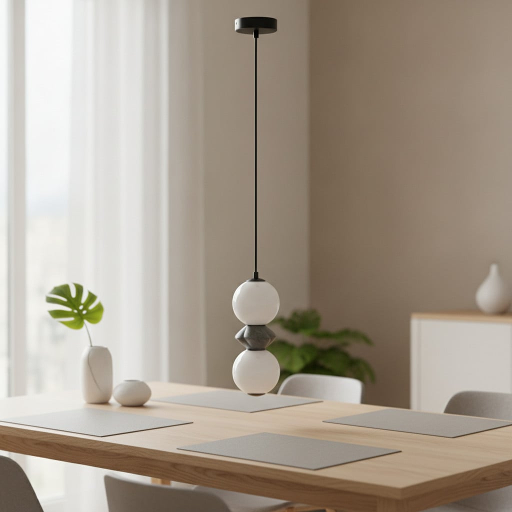 Lyora Hanglamp Pallina wit en grijs