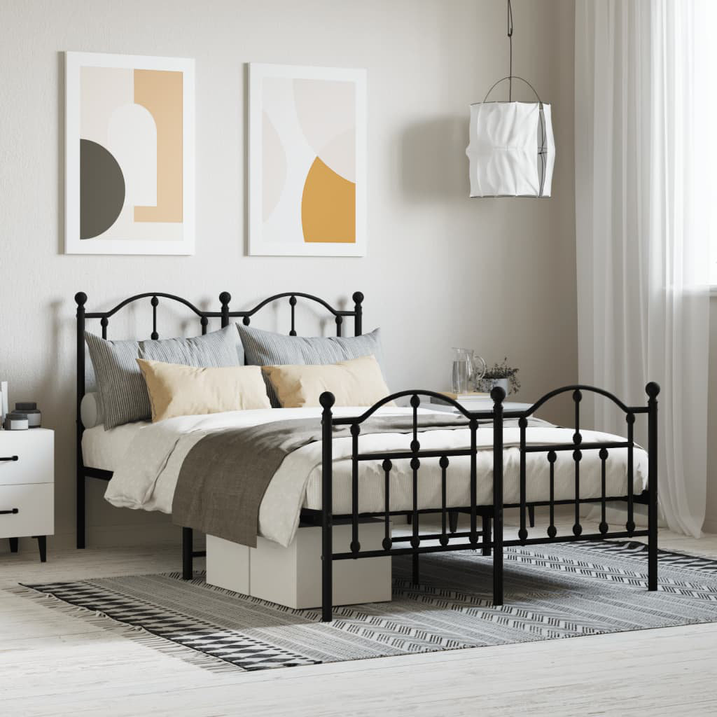 Brambly Cottage Aquinas Steel Bed Black Small Double (4')