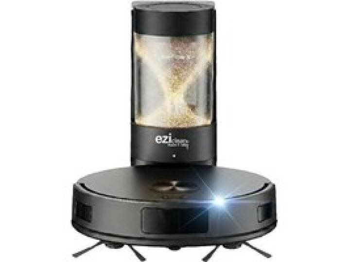 Robot aspirateur laveur GYROSMART connecté avec base de vidage EZIclean® CyberFlow X