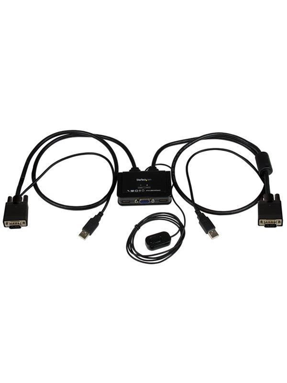 StarTech.com 2 Port USB VGA Kabel KVM Switch