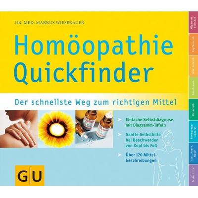 Quickfinder Homöopathie, Paperback von Markus Wiesenauer, Gräfe und Unzer Verlag GmbH