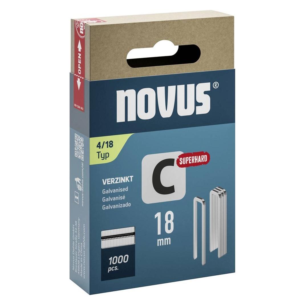 Novus Schmalrückenklammern C 4 18mm 1000 Stk. (042-0802)