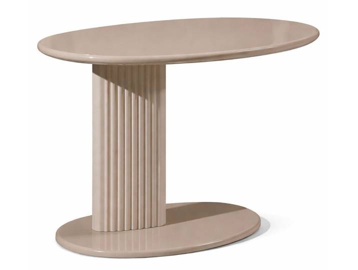 Xlmoebel Beistelltisch Beiger runder Holztisch für das moderne Wohnzimmerdesign, Made in Europa