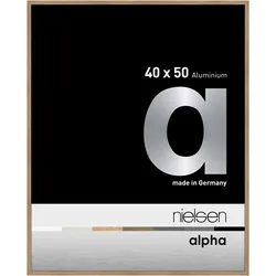 Nielsen Aluminium-Bilderrahmen Alpha  Normalglas / Floatglas / Eiche / 40 x 50
