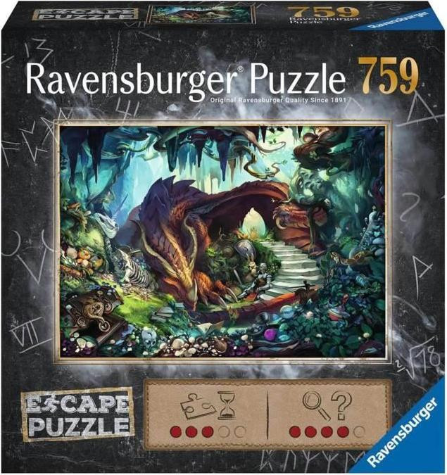Ravensburger Puzzle Escape In de Drakenhol, 759 stukjes, 50 x 70 cm