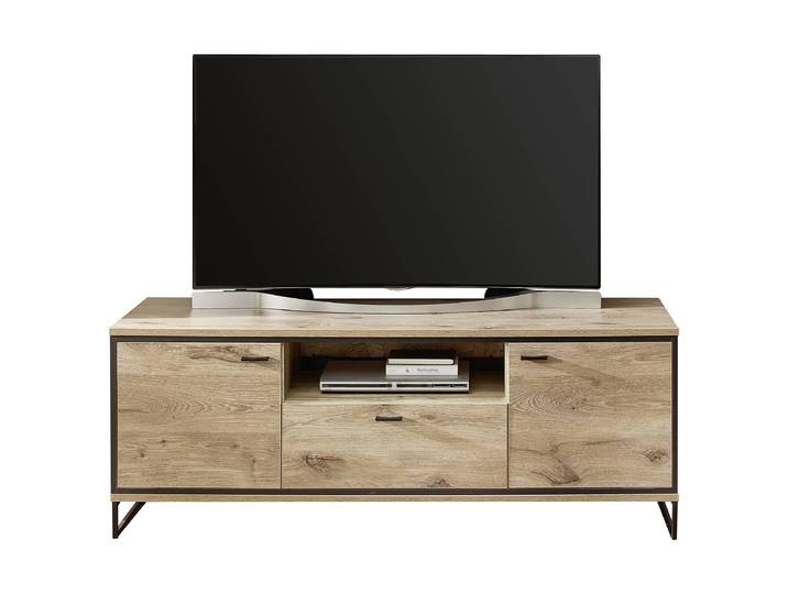 TV-Lowboard MDF Mitteldichte Holzfaserplatte , foliert Braun 160cm