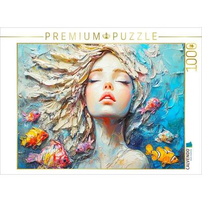 CALVENDO Puzzle Liebliche Meerjungfrau | 1000 Teile Lege-Größe 64x48cm Foto-Puzzle für glückliche Stunden, Sonstige von , Calvendo Puzzle