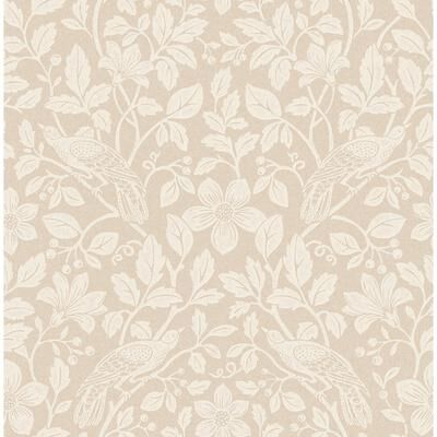 Advantage Marlow Beige Bird Vine Wallpaper
