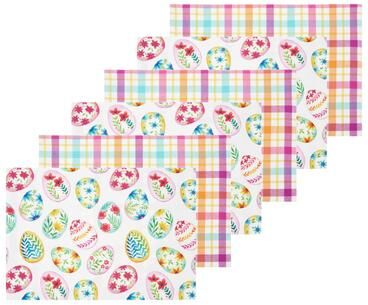 C&F Home Easter Egg Charm & Plaid Placemat Set 6