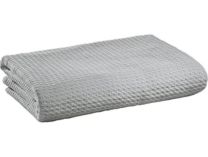 Erwin Müller Sommerdecke, Baumwolldecke Silber Größe 150x200 cm - luftig-leicht, weiche Qualität, sehr angenehm - 100% Baumwolle