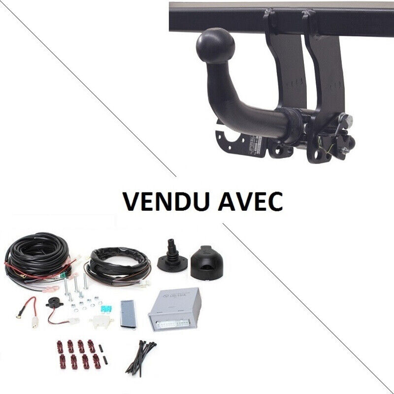 Attelage Audi Q3 Sportback (06/19-06/25) RDSOH + faisceau universel 7 broches + boitier électronique