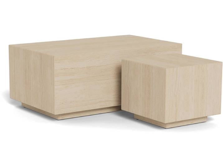 Set für Couchtische DICE 100x60x42cm beige