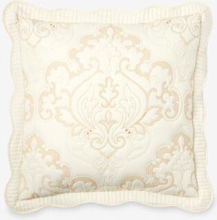 Amelia Euro Sham by BrylaneHome in Ivory (Size EURO)