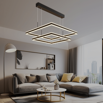 Arcade   Modern Chandelier   Metallic Gold / Warm White (3000k)   MOD LIGHTING