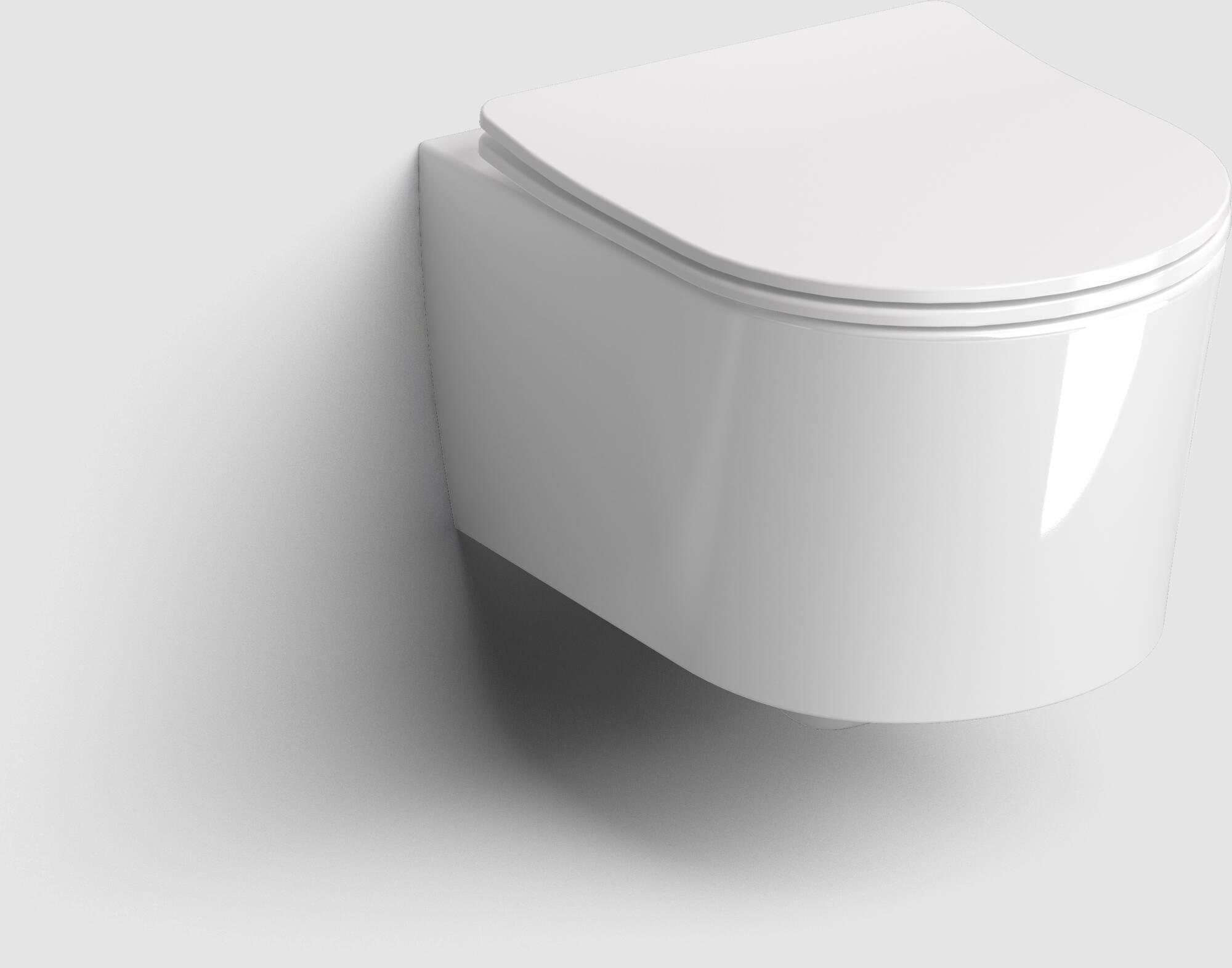 Clou InBe 1 WC-Pack TurboFlush Softclose Quick Release 36x49x39,6 cm Glans Wit