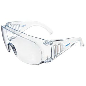 Dräger Schutzbrille X-pect 8140, transparent, Überbrille, für Brillenträger, klar