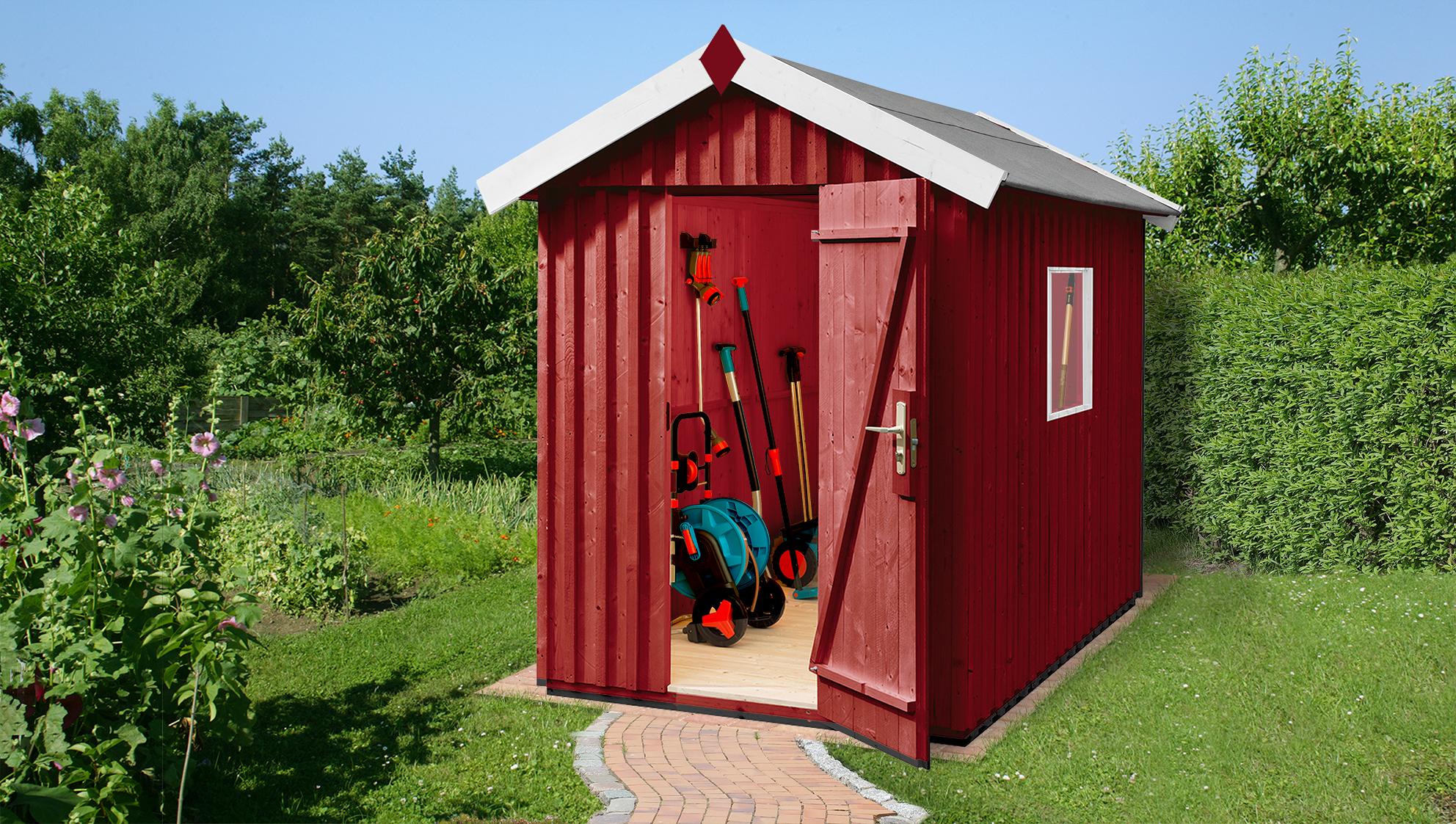 Schwedenhaus Vassbo Gr.2 schwedenrot B x T x H 200 x 286 x 220