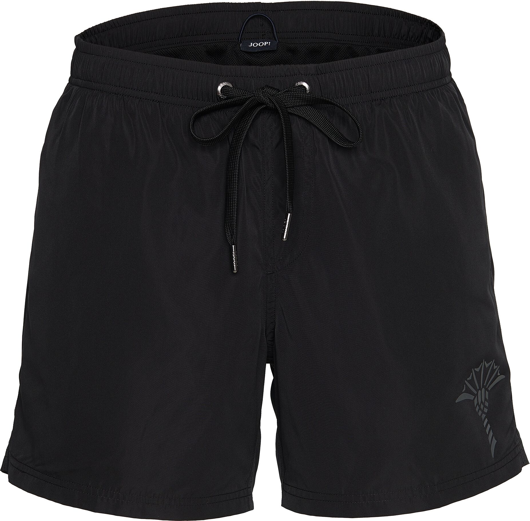Joop! Badeshorts JOOP "Solid", Herren, Gr. XXL, N-Gr, schwarz (schwarz beauty), Microfaser, Obermaterial: 100% Polyester, unifarben, Badehosen Badeshorts, Cornflower-Logo, kurze Seitenschlitze schwarz beauty XXL, N-Gr