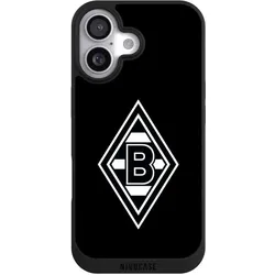 Nivocase Handyhülle für Apple iPhone 17 Hülle NIVOpure Case Schwarz Borussia Mönchengladbach Gladbach (Apple iPhone 17), Smartphone Hülle, Schwarz