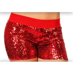 Metamorph Pailletten Hotpants rot (36, 38)