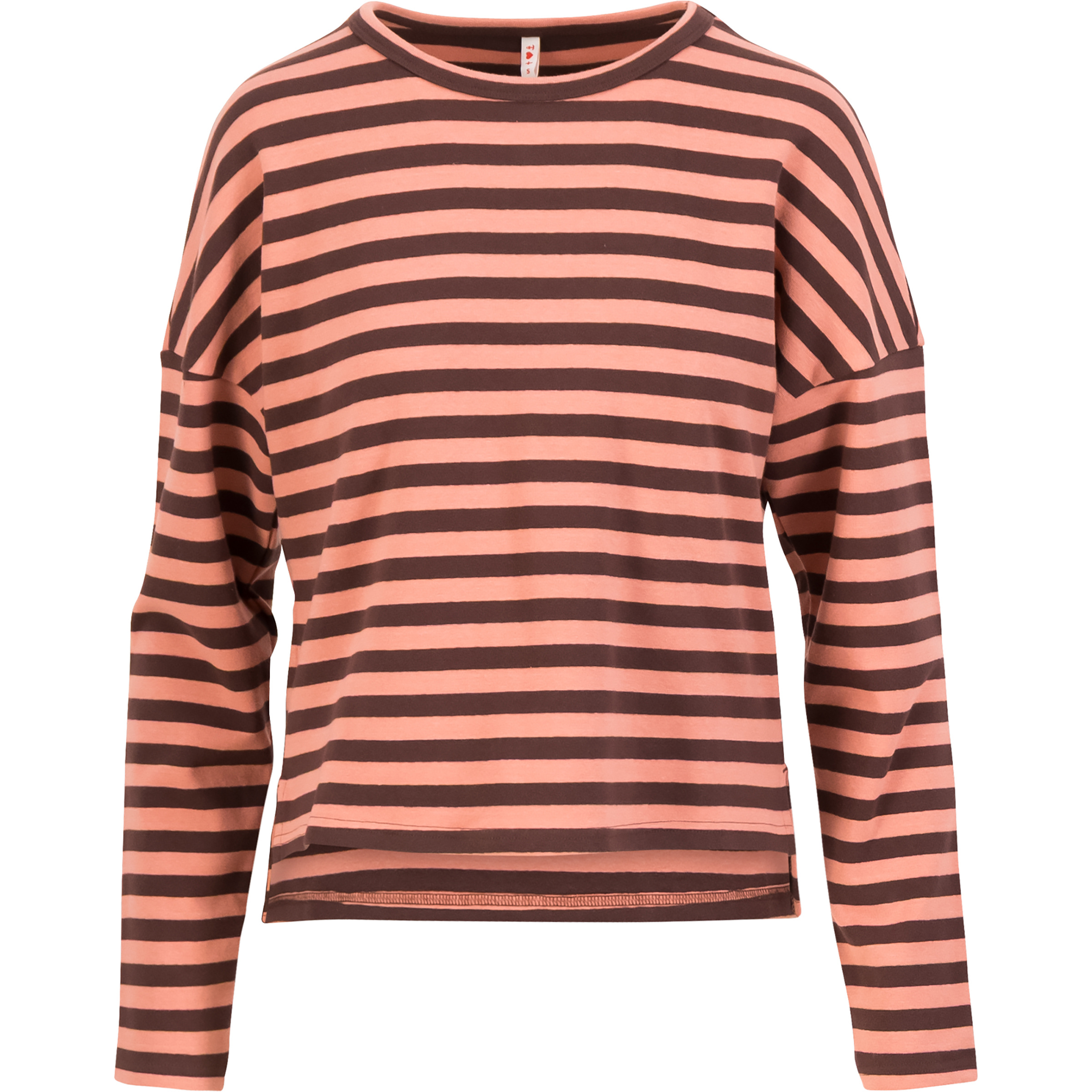 Blutsgeschwister Stereo Rainbow Crew Damen Longsleeves braun Größe M Lifestyle Hautfreundlich
