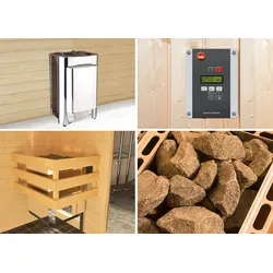 Weka Saunaofen Spar-Set "Profi" 11 kW-11,0 kW BioAktiv Saunaofen Profi-BioS inkl. Steuerung