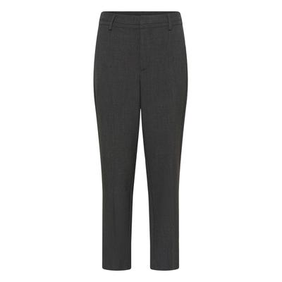 Marlene-Hose KAFFE "KAFFE Hose KArielle", Damen, Gr. 34, Normalgrößen, grau (dunkelgrau melange), Hosen
