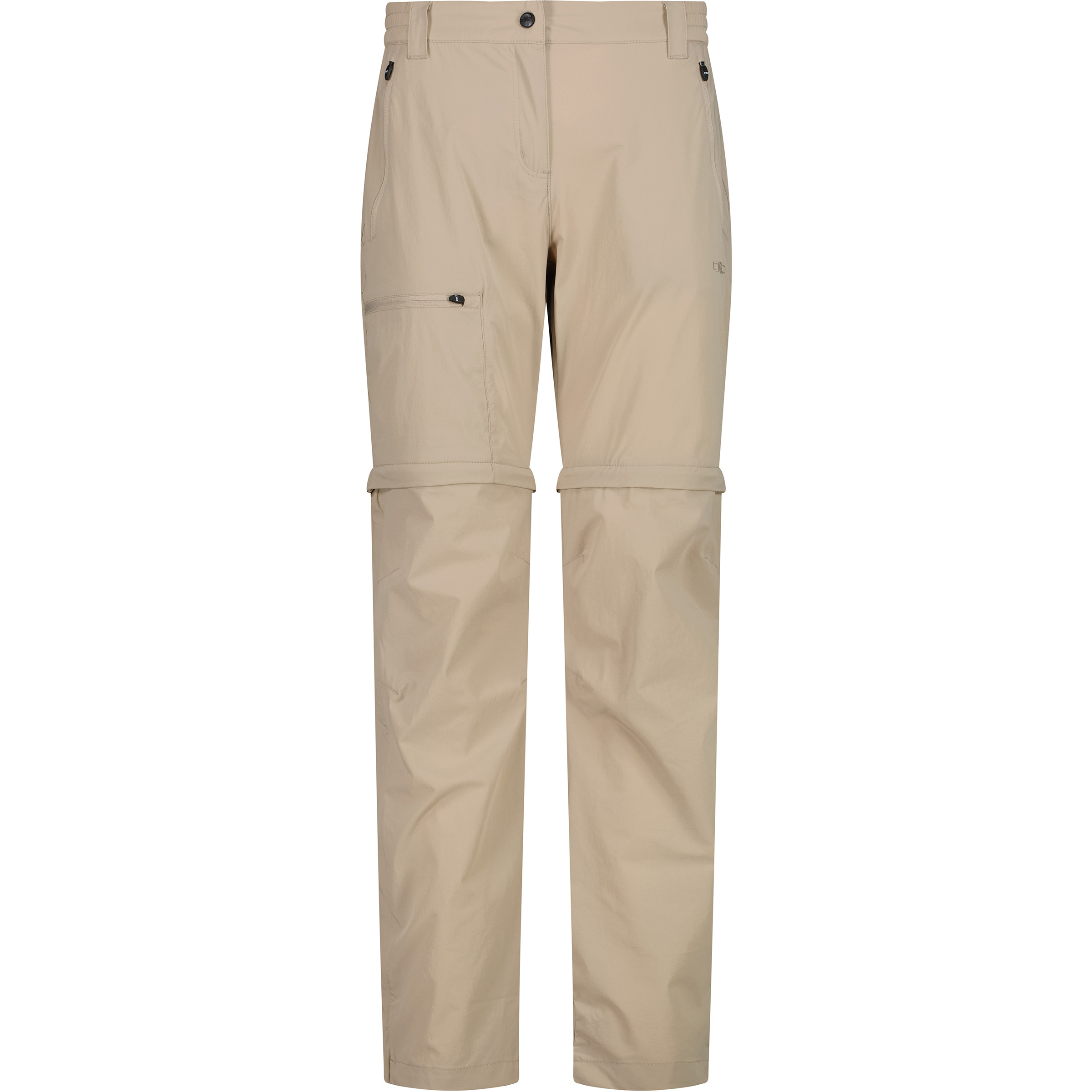 CMP Zip Off Hose Damen Zip-Hosen beige Größe 3XL Trekking Elastisch