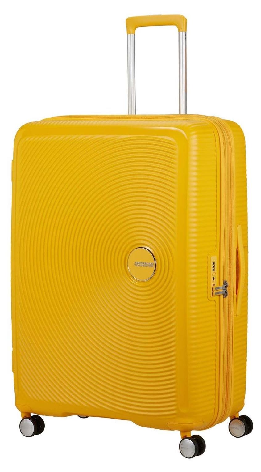 Stilvolle Trolley mit TSA-Schloss in Goldgelb