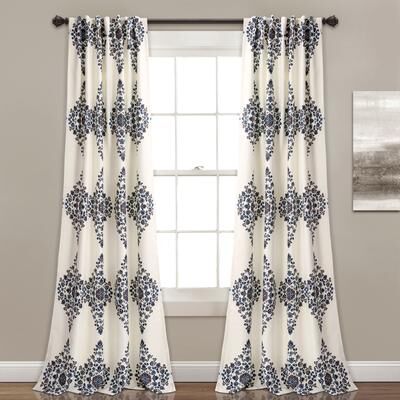Lush Decor Keya Medallion Room Darkening Window Curtain Panel Set