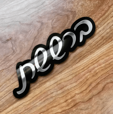 Inspire Curations Custom Acrylic Mirror Door Plaque Personalized Acrylic Mirror Sign With Hebrew Name For Elegant Home & Event Decor silver Lettering width 20 Inch(50cm)